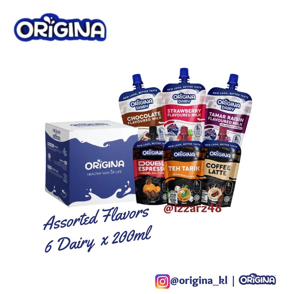 ORIGINA DAIRY ASSORTED SET MINIBOX (6 Flavors x 200ml) Shopee Malaysia
