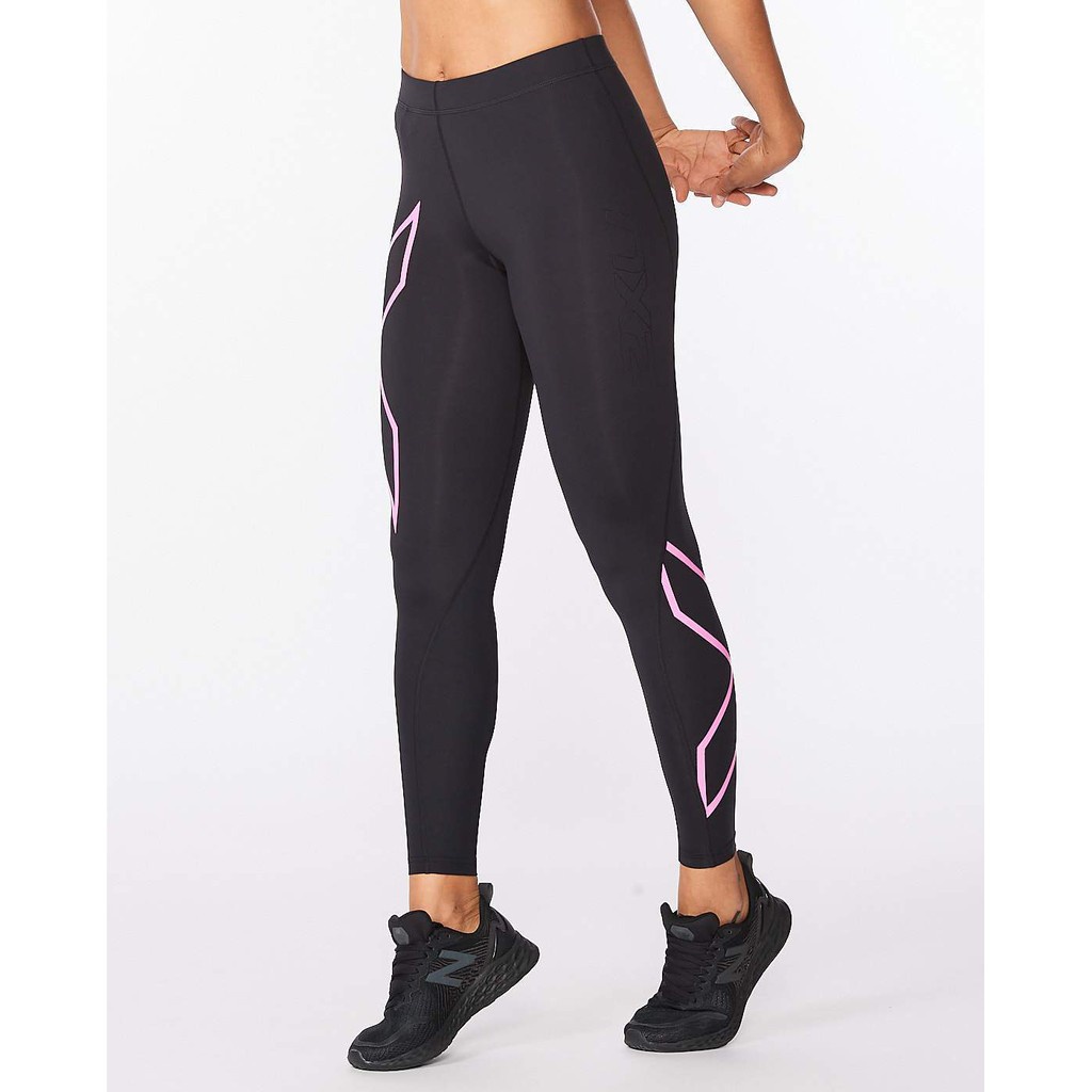 2XU Women Core Compression Tights - Black/Fluro