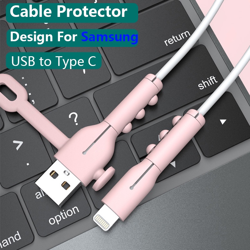 Universal USB to Type C Silicone Cable Protector Full Cover for Samsung ...