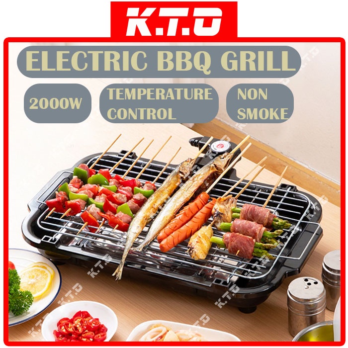 Pemanggang Electric Bbq Grill Set Portable Electric BBQ Grill Pan