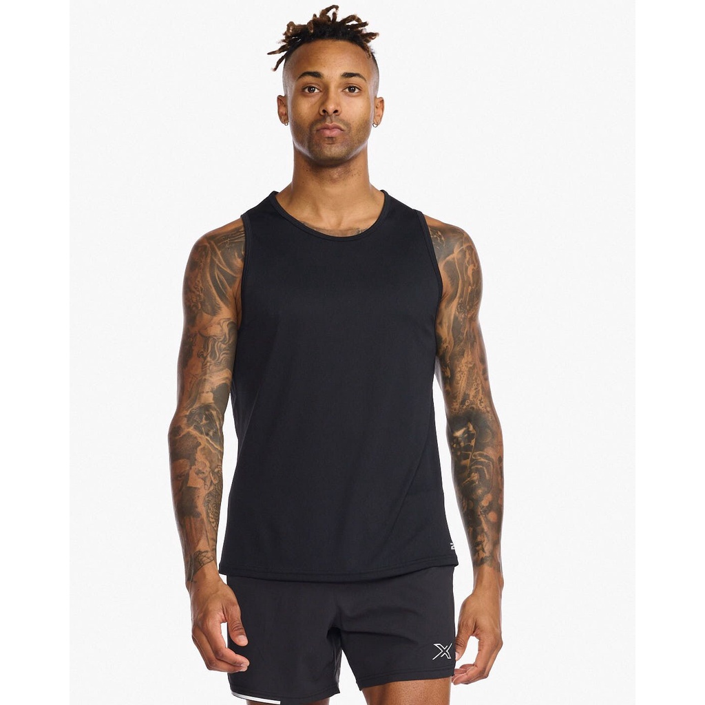 2XU Men Aero Sleeveless Tank - BLACK/SILVER REFLECTIVE | Shopee Malaysia