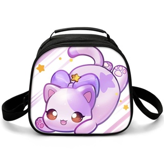 Aphmau Meow Plushies Anime Cats Lunch Tote Picnic Bag Insulation