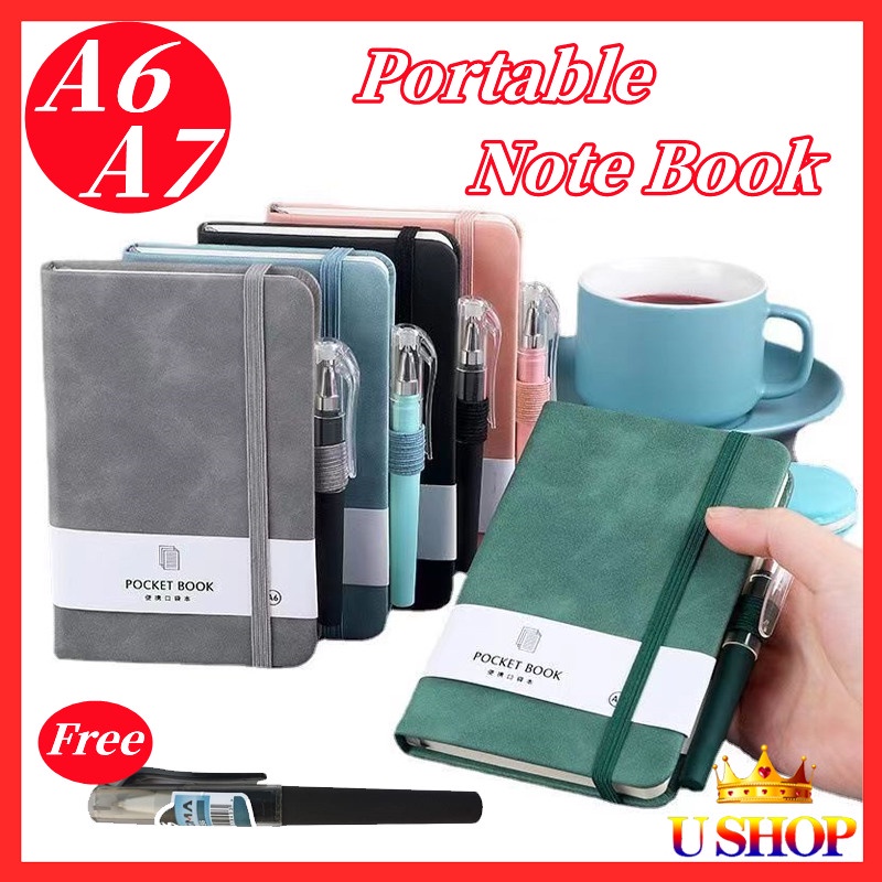 A6/A7 Mini Note Book Portable Notebook Pocket Diary Note Book Small ...