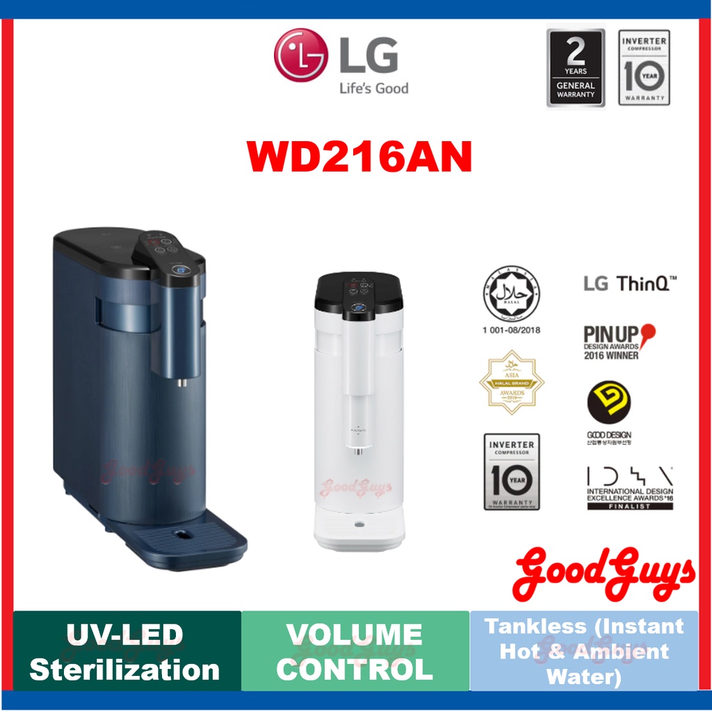 LG WD216AN TANKLESS LG PURICARE™ WATER PURIFIER WITH 4STAGE FILTRATION