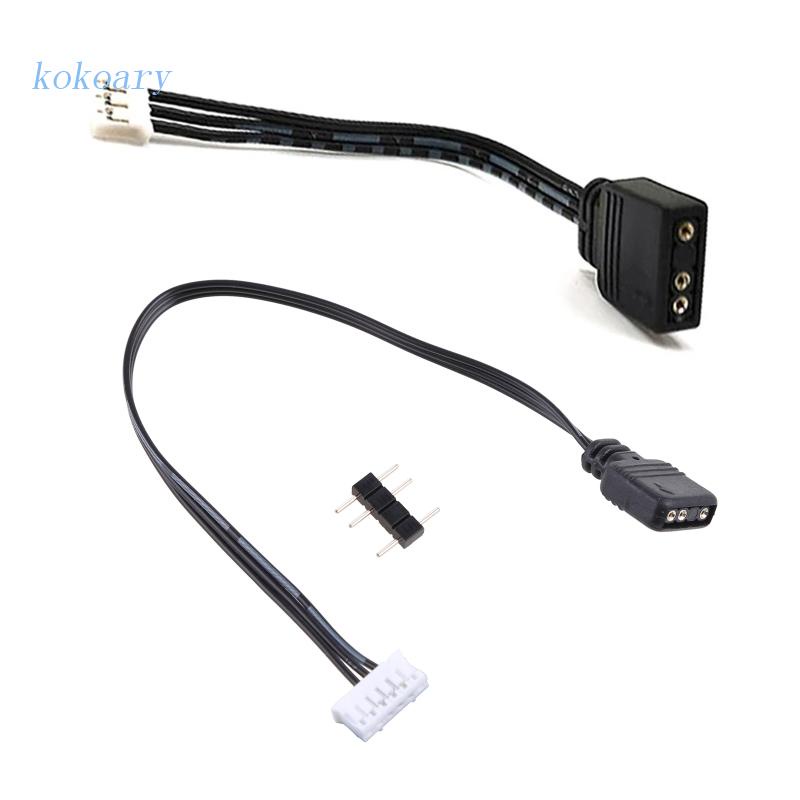 KOK for Coolmoon Fan Controller 5V 3 Pin to 6pin 4Pin Transfer Adapter ...
