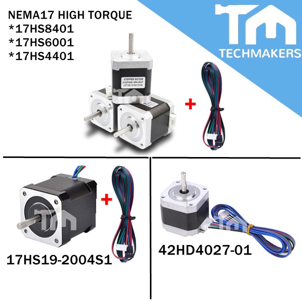Nema 17 17HS19-2004S1/17HS8401/17HS6001/17HS4401/42H40D27-01 Stepper ...