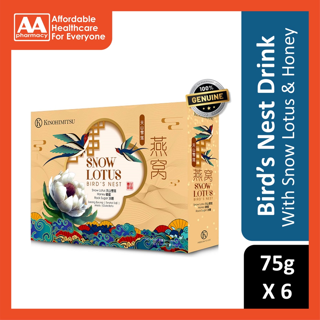 Kinohimitsu Snow Lotus Bird's Nest (6 X 75mL) Shopee Malaysia
