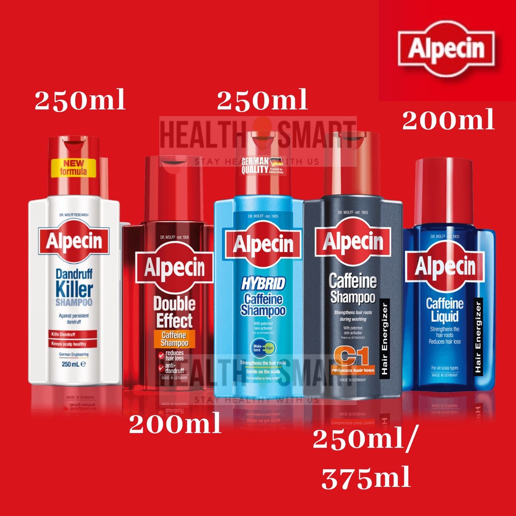 Alpecin C1 Caffeine Shampoo 250ml / Alpecin 375ml / Alpecin Double Effect / Alpecin Caffeine