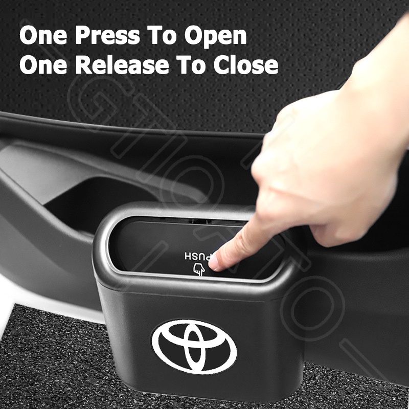 GTIOATO Car Trash Bin Organizer Garbage Bin For Toyota Wish Vios ...