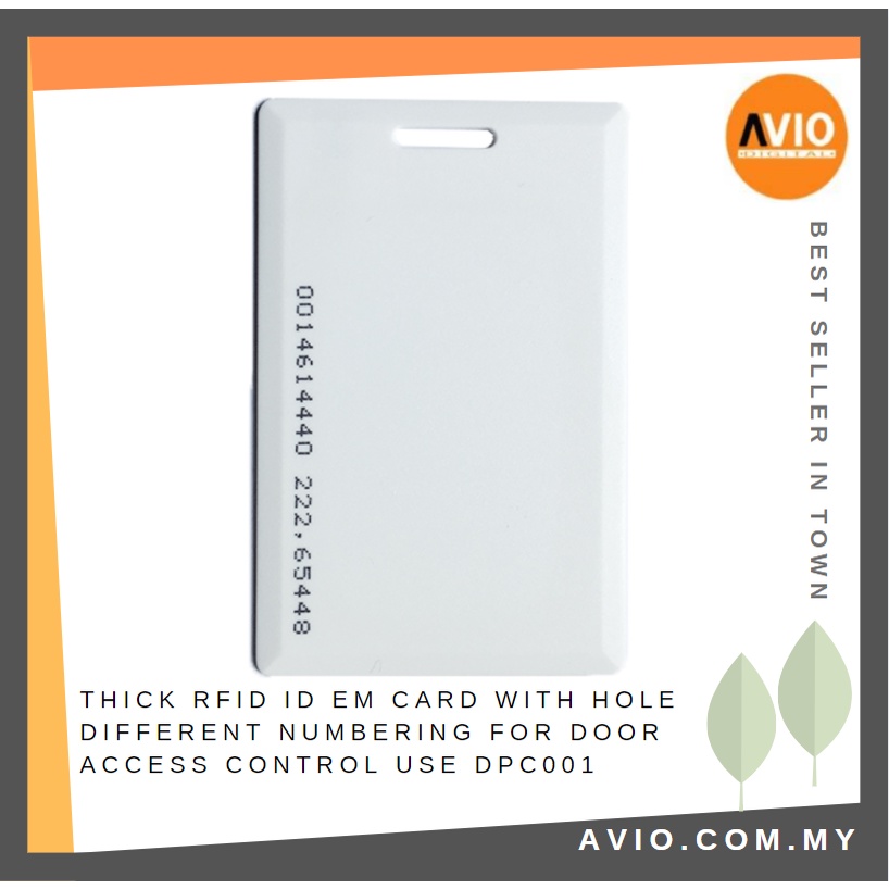MANGO Thick RFID ID EM Card with Hole Different Numbering Door Access ...