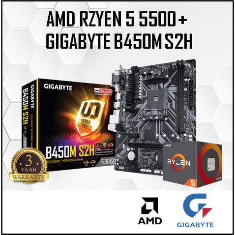 Uefi Bios B450m S2h Gigabyte B450M-S2H B450 AM4 MOTHERBOARD AMD RYZEN  ATHLON RYZEN