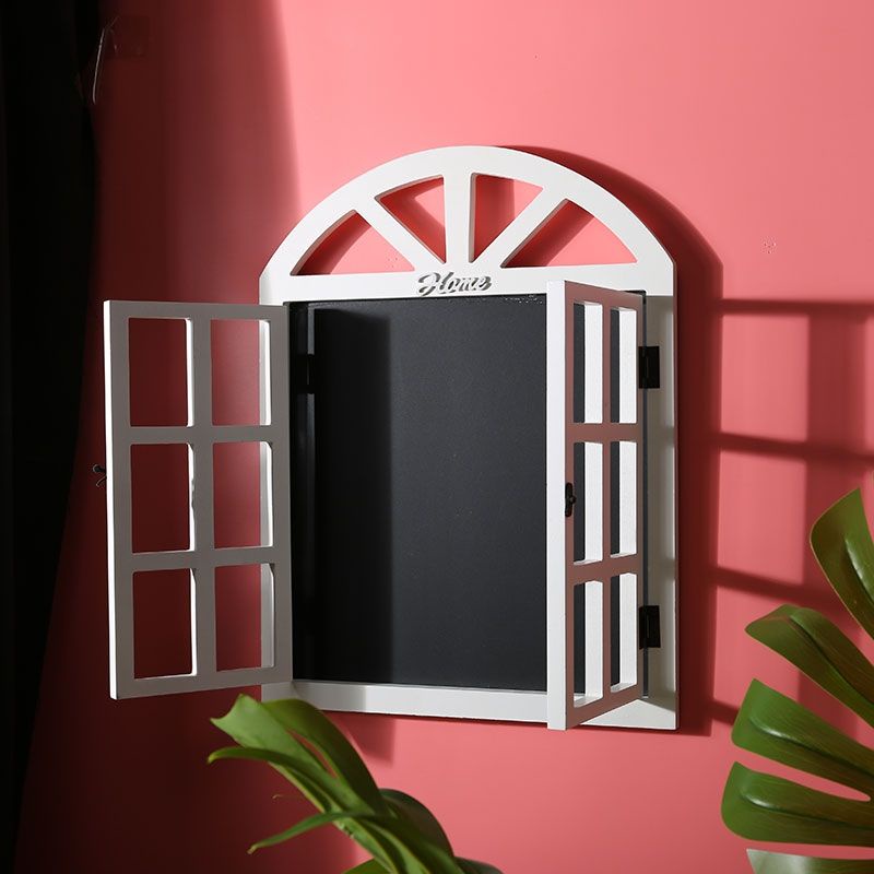 [NEW] Wooden Window Frame with Blackboard Hiasan Dinding Kayu dengan ...