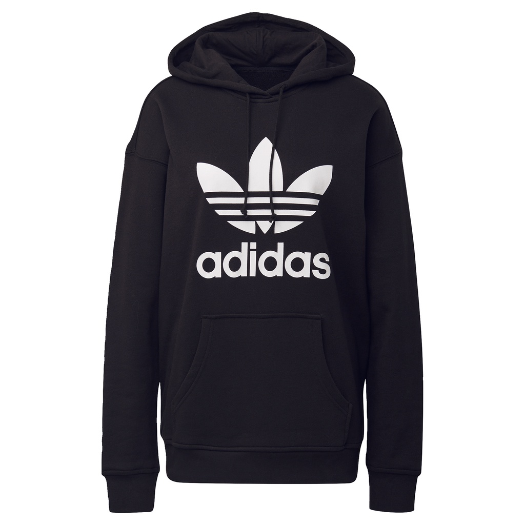 adidas ORIGINALS adidas Adicolor Trefoil Hoodie Women Black FM3307 ...