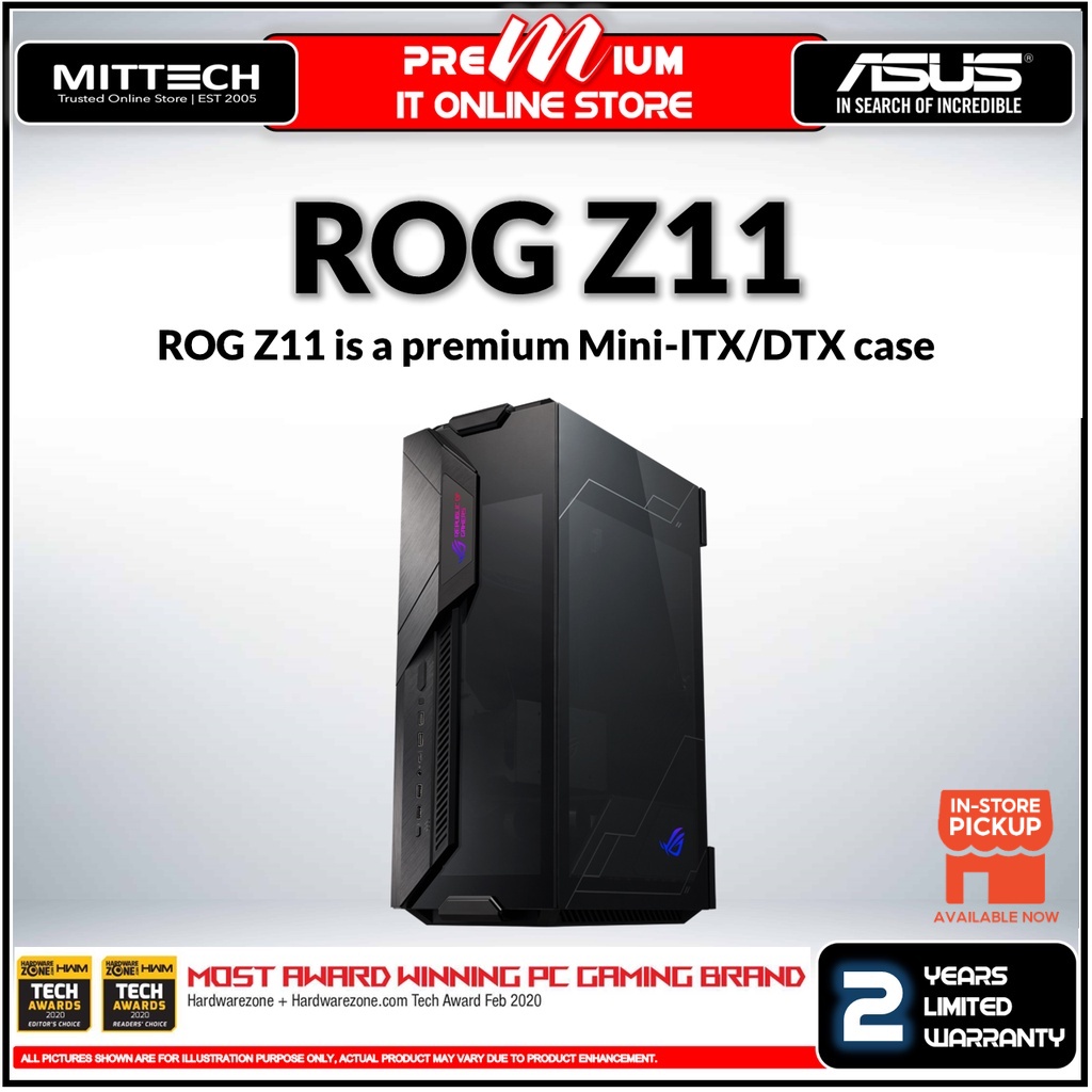 Z11 Mini Itx Case Asus Gr101 ASUS GR101 ROG Z11 CASE/BLK Mini-ITX