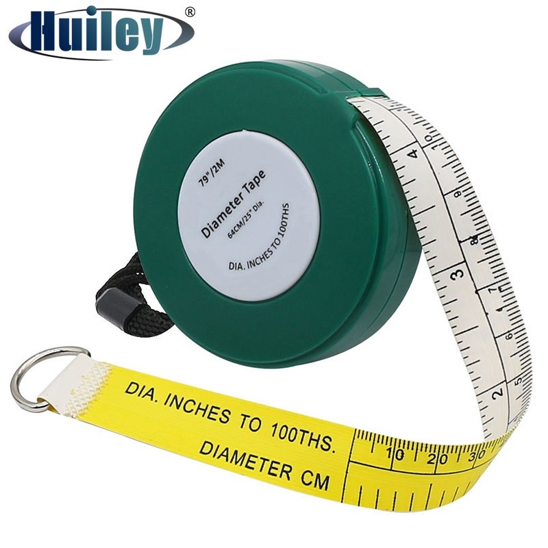 Tree Diameter Tape 2000 mm 79 inch PVC Soft Retractable Measuring Tape ...