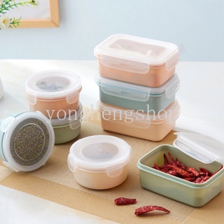 Reusable Mini Plastic Bento Fresh-Keeping Box Fridge Containers
