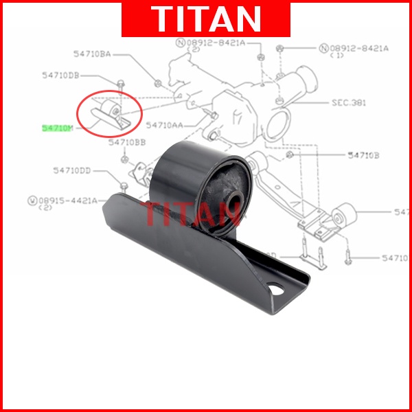 NISSAN FRONTIER D22 FRONT DIFFERENTIAL MOUNTING AXLE MOUNTING | Shopee ...