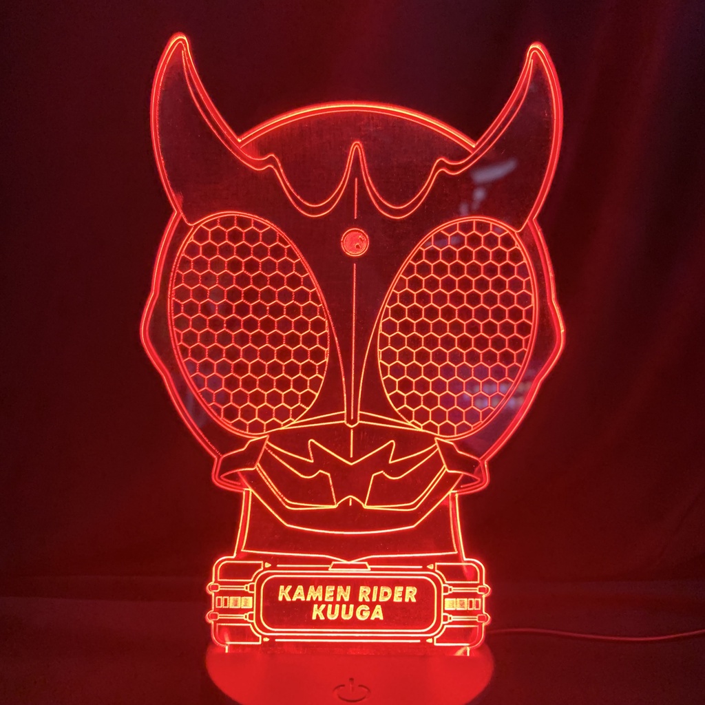 Kamen Rider Kuuga 3D LED Lamp (RGB Colors + REMOTE) Night Bed Light ...