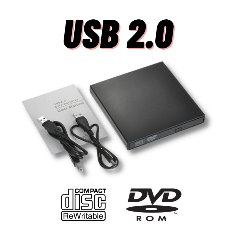 External CD DVD Drive USB Slim Portable External DVD Player Optical