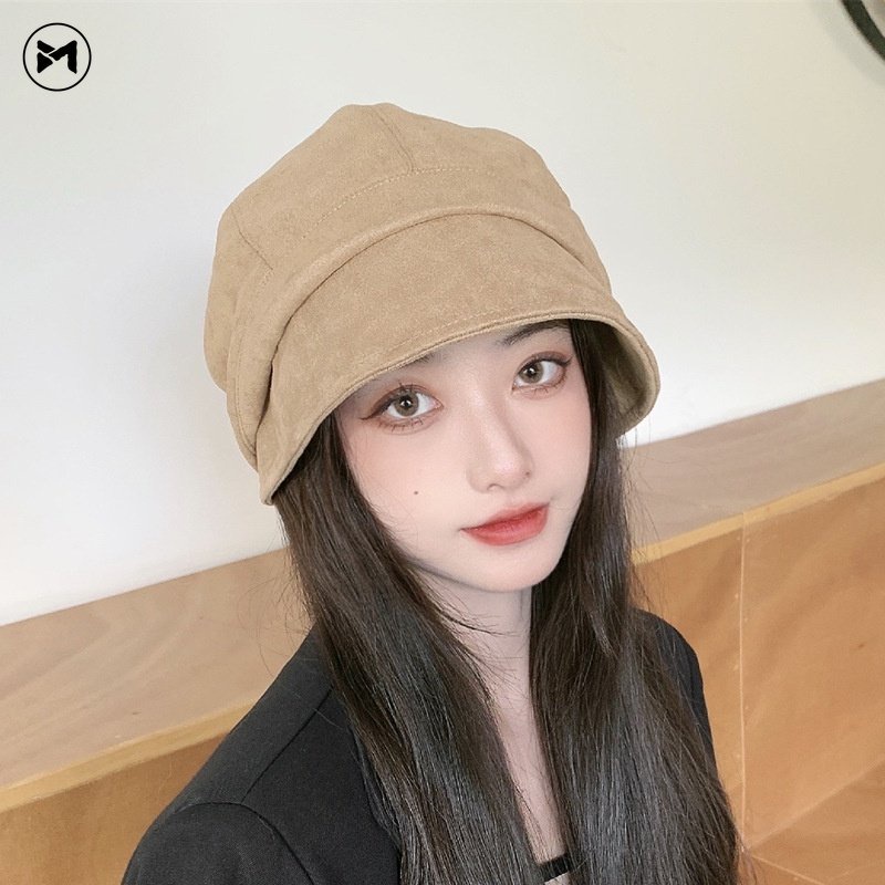 2022 New Arrival Female Suede Beret Japanese Pile Painter Hat Retro ...