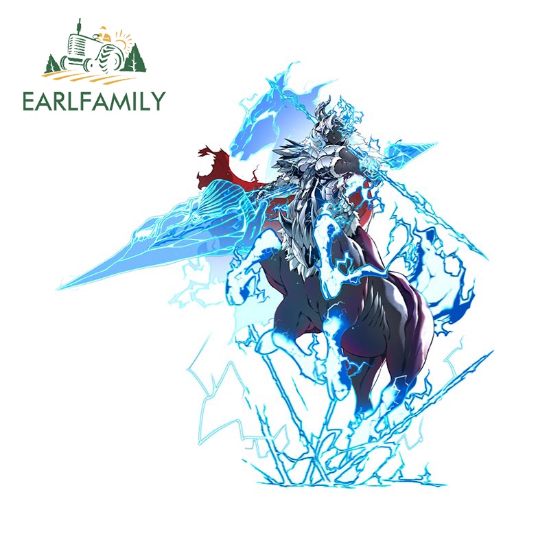 EARLFAMILY 13cm x 12.6cm NAVA Furry Car Sticker Personality Vinyl Decal