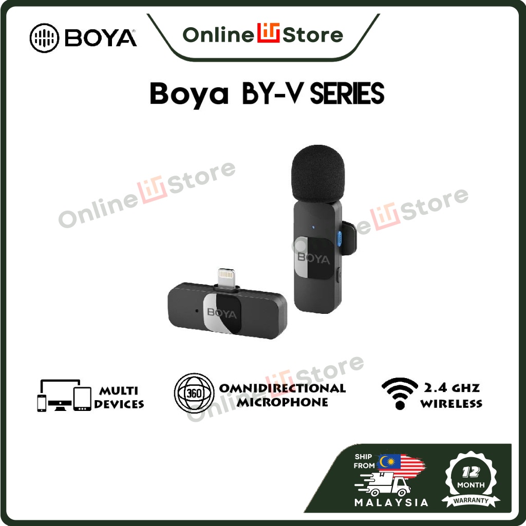 BOYA BYV1 / V2 / V10 / V20 Content Creators 2.4GHz