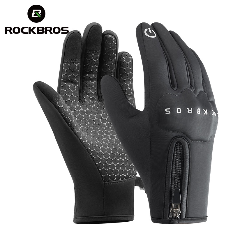 ROCKBROS Motorcycle Riding Fleece Insulation Gloves | Shopee Malaysia