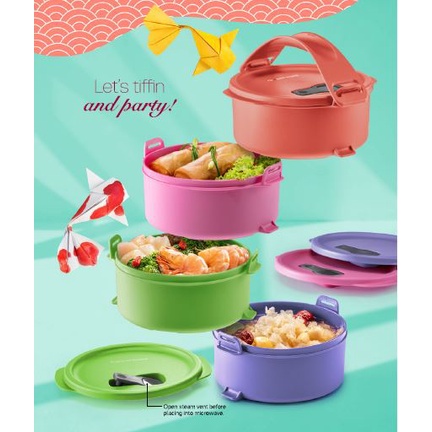 Tupperware Tup Tiffin 550ml Container Lunch Box Set (4) Suitable Hot & Cold  Food