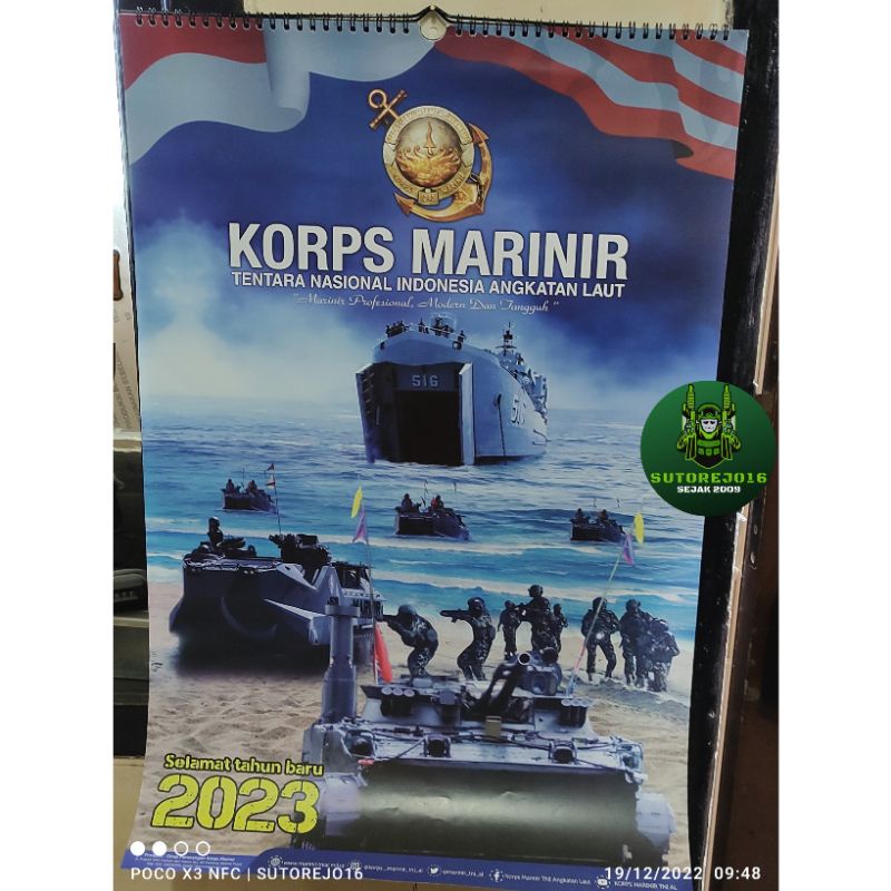2023-tni-al-marine-corps-wall-calendar-shopee-malaysia