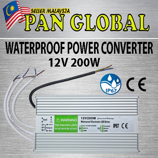 POWER CONVERTER AC - DC WATERPROOF 12V60W 24V60W 24V300W 12V200W ...