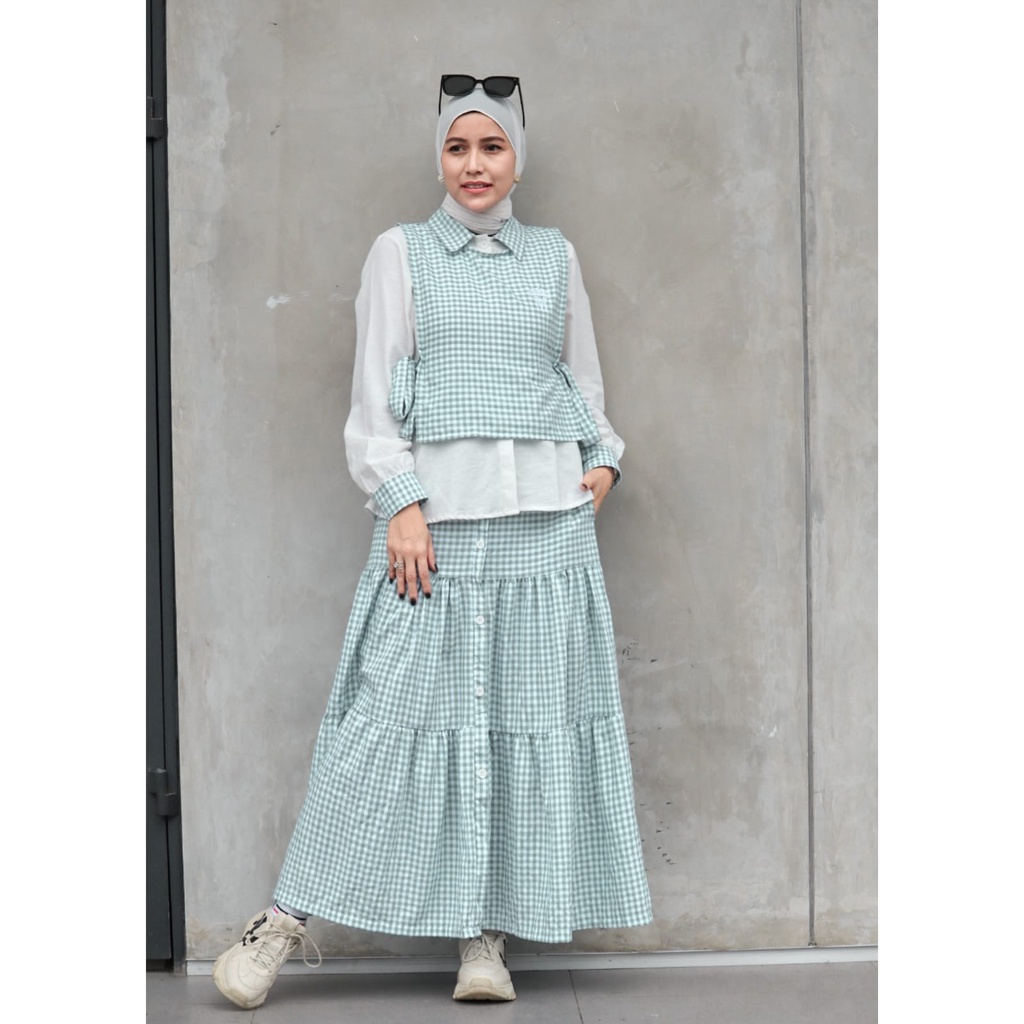 Mmaayra - Ameera Set | Suits 3in1 inner Vest Skirt Work Wear Women ...