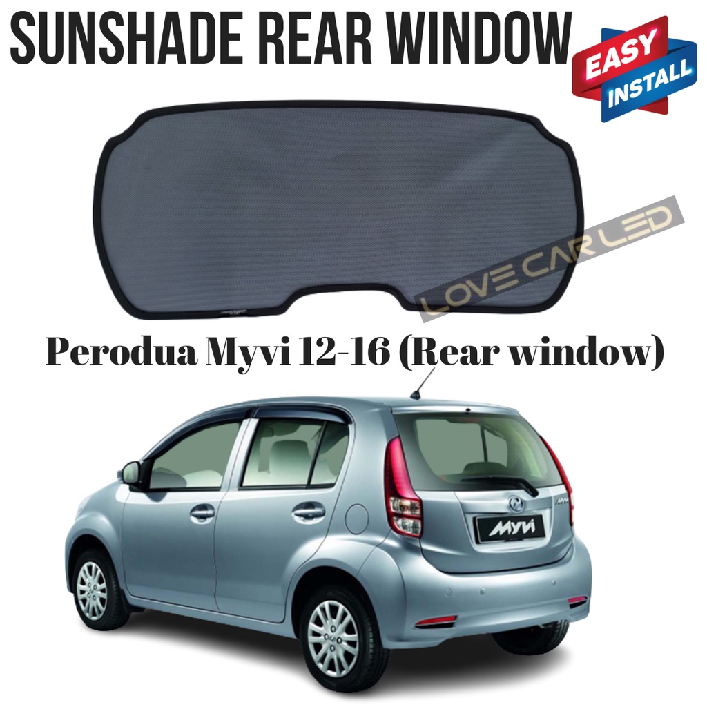 OEM Fit Rear Windscreen Car Sunshade Proton Perodua Myvi Axia Viva Alza ...
