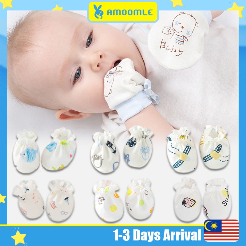 Newborn Baby Mitten And Booties Set Bayi Sarung Tangan dan Kaki Shopee Malaysia
