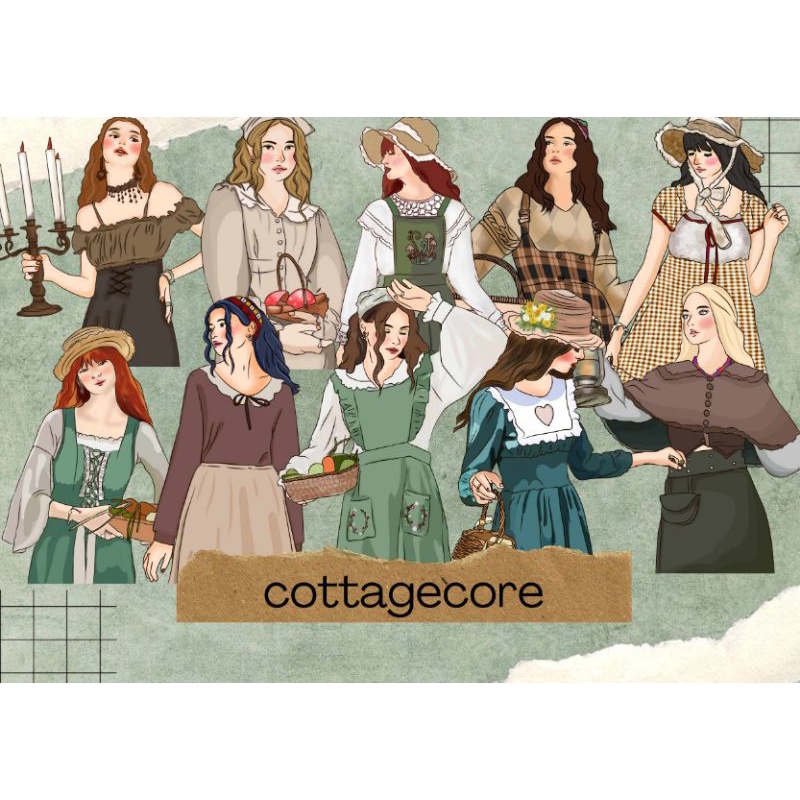 Cottagecore Girls Stickers Collection | Shopee Malaysia