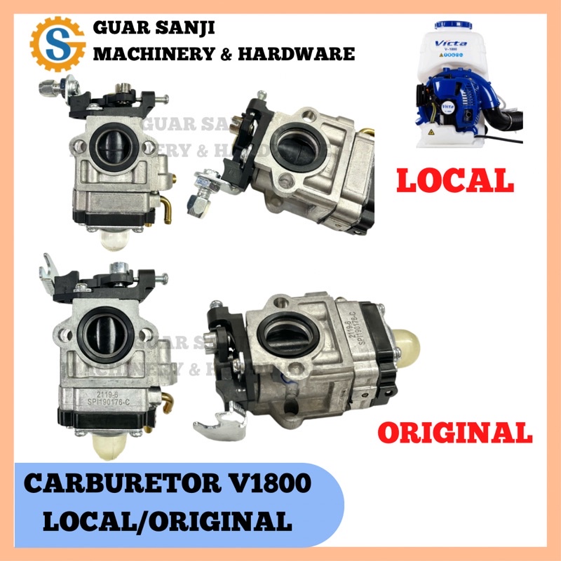[ORIGINAL/LOCAL] CARBURETOR V1800 MIST BLOWER MESIN SEMBUR TABUR RACUN ...