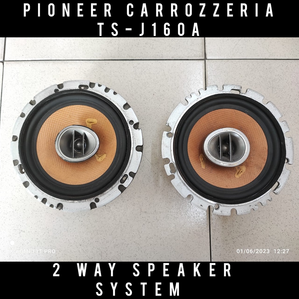 Pioneer Carrozzeria TS-J160A 6.5 Inch 2-Way 120W High End Separate