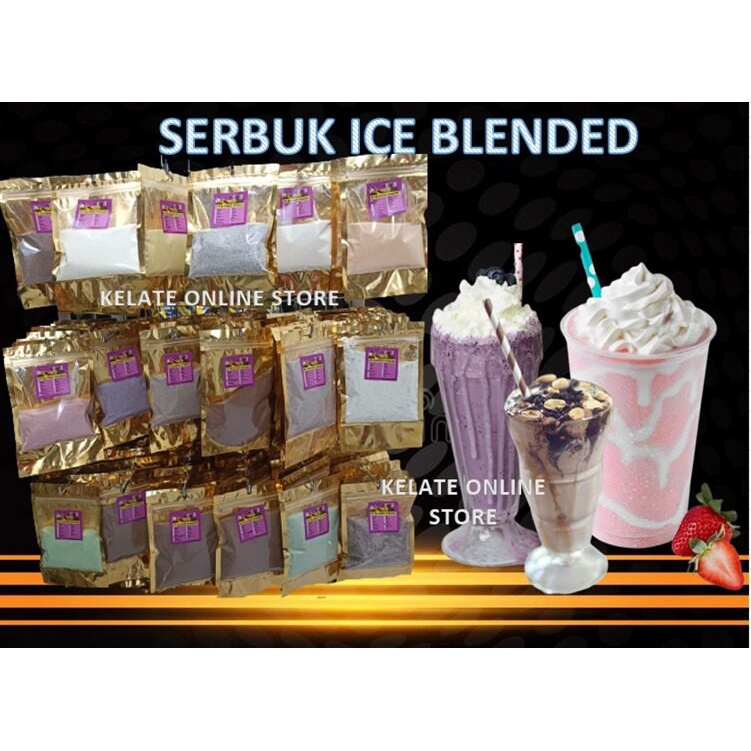 Ice Blended Serbuk Ice Blended Instant Premix Full Cream Milk Powder 100g Shopee Malaysia 0065