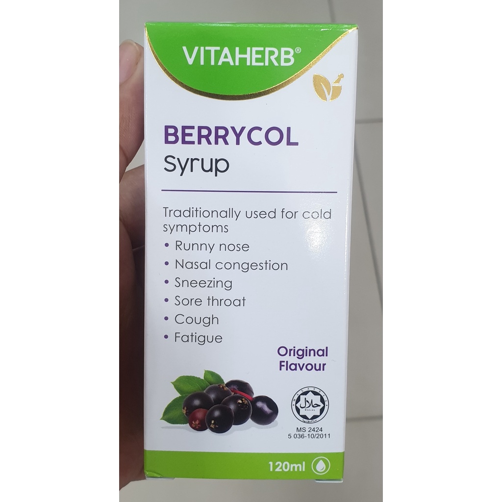 Vitaherb Berrycol Syrup 120ml (Original) | Shopee Malaysia