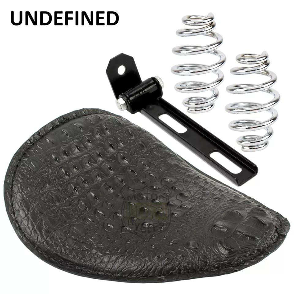 Motorcycle SALO SEAT Avec Kit De Support De Printemps Faux Support Strong Support Universal For Retro Black 89563674