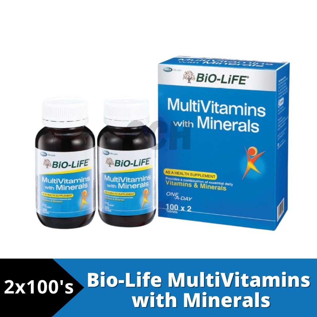 EXP03 2024 Bio Life MULTIVITAMIN WITH MINERALS 2x100 S Shopee Malaysia   Sg 11134201 23010 D7y58dmxe0lva6