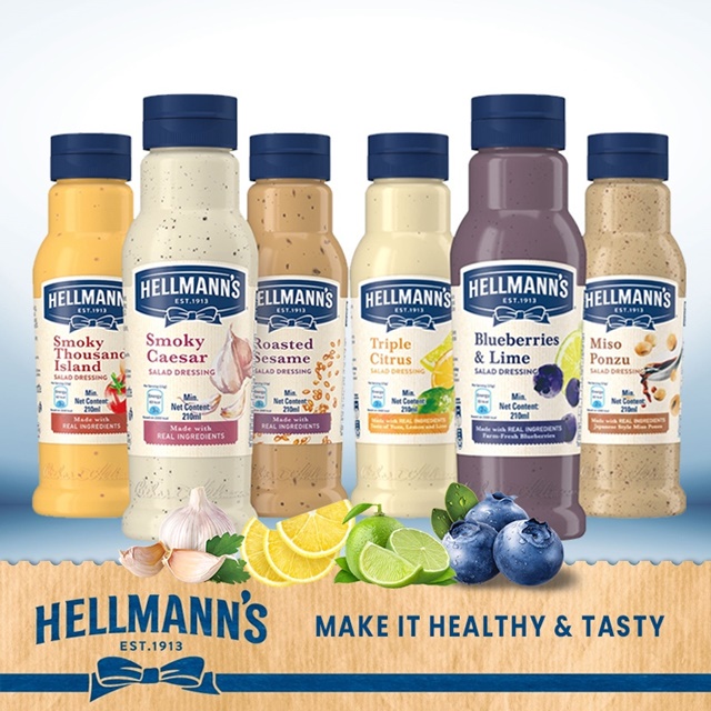 🌟HOT SALE🌟 Hellmann's Honey & Mustard Salad Smoky Caesar Roasted Sesame Thousand Island