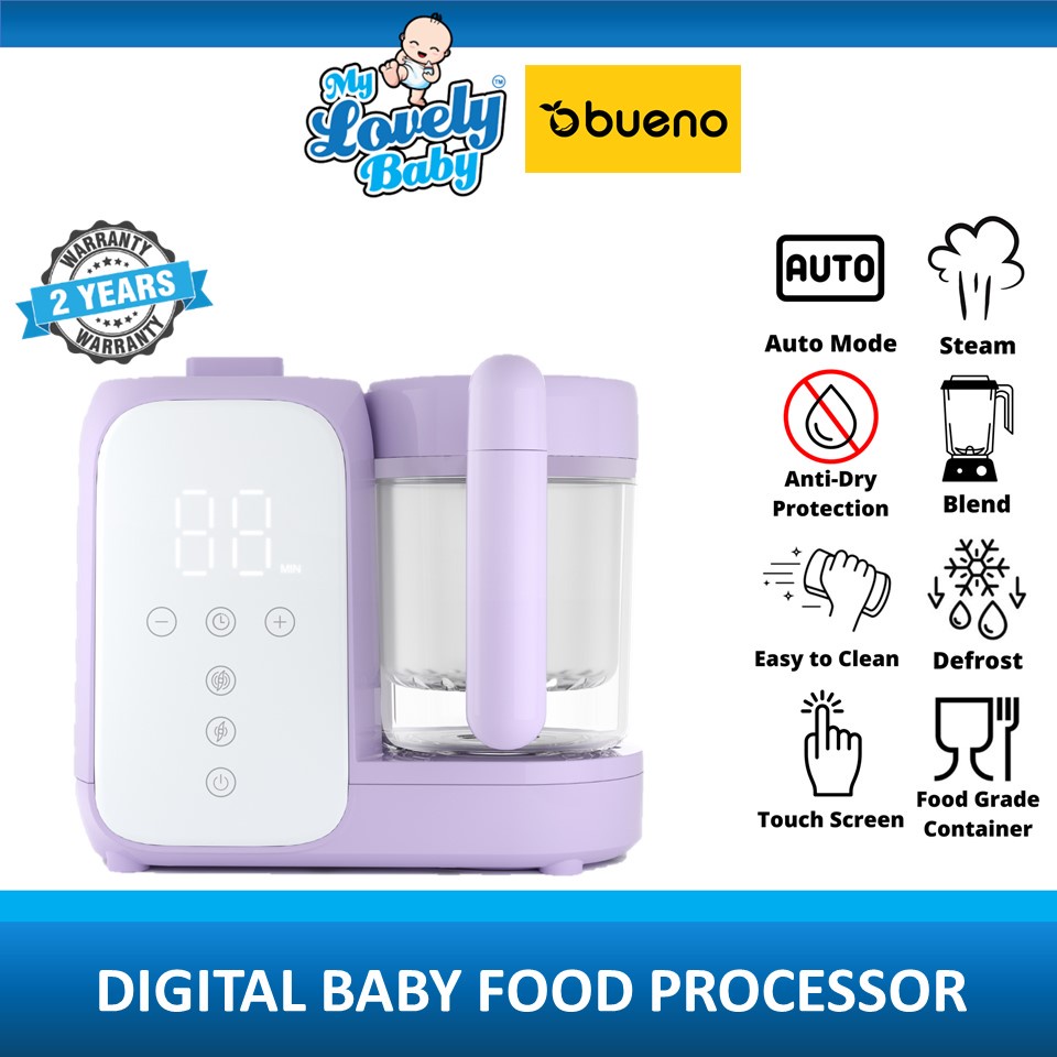 Bueno 8 In 1 Digital Baby Food Processor Multifunctional Blender Steam Grind Cook Mix Shopee