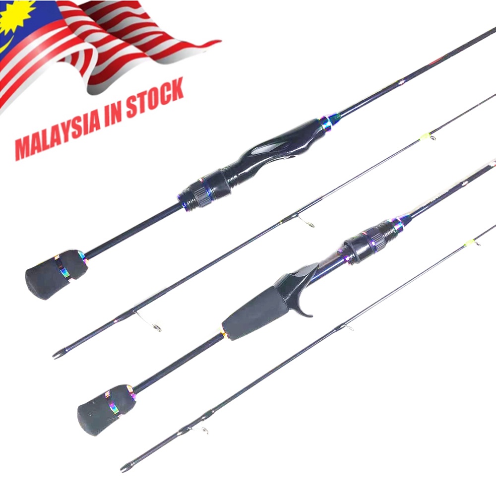 Ultra Light Fishing Rod Carbon Fiber Spinning Casting lure Pole Bait WT  2-8G Rod