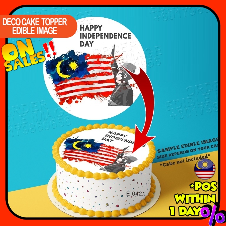 Printing EI Hari Merdeka 4 Edible Image Print Cake Photo Icing Paper