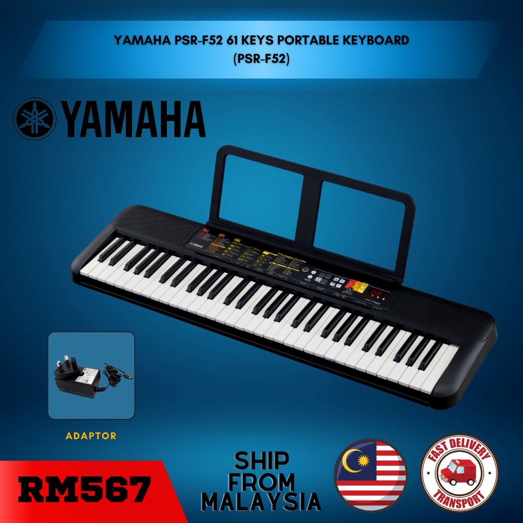 YAMAHA PSRF52 61 Keys Portable Keyboard (PSRF52) Shopee Malaysia