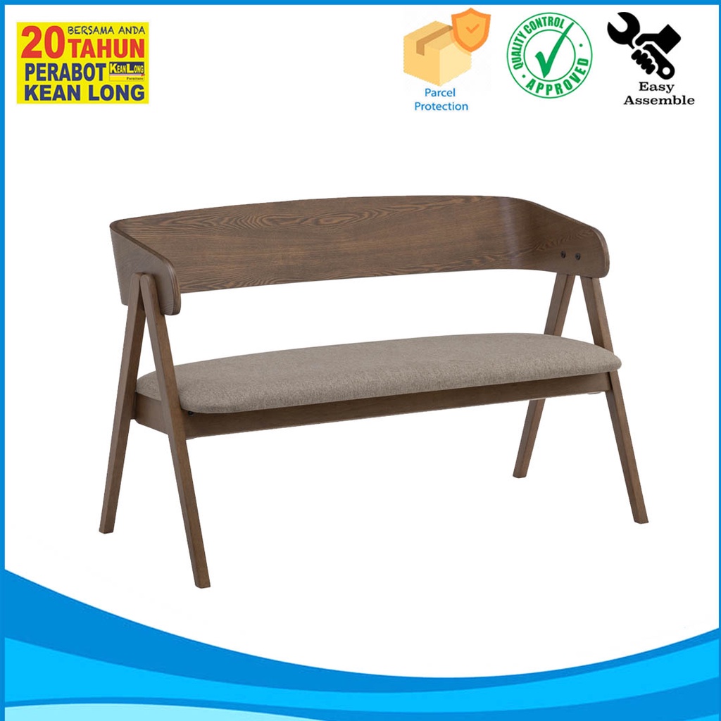 KLSB Carter Solid Wood 1+2 Seater Lounge Chair/ Bench Chair / Kerusi