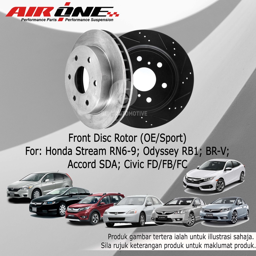 Honda Accord SDA Civic FD FB FC Stream Odyssey RB1 BRV Front (Depan ...