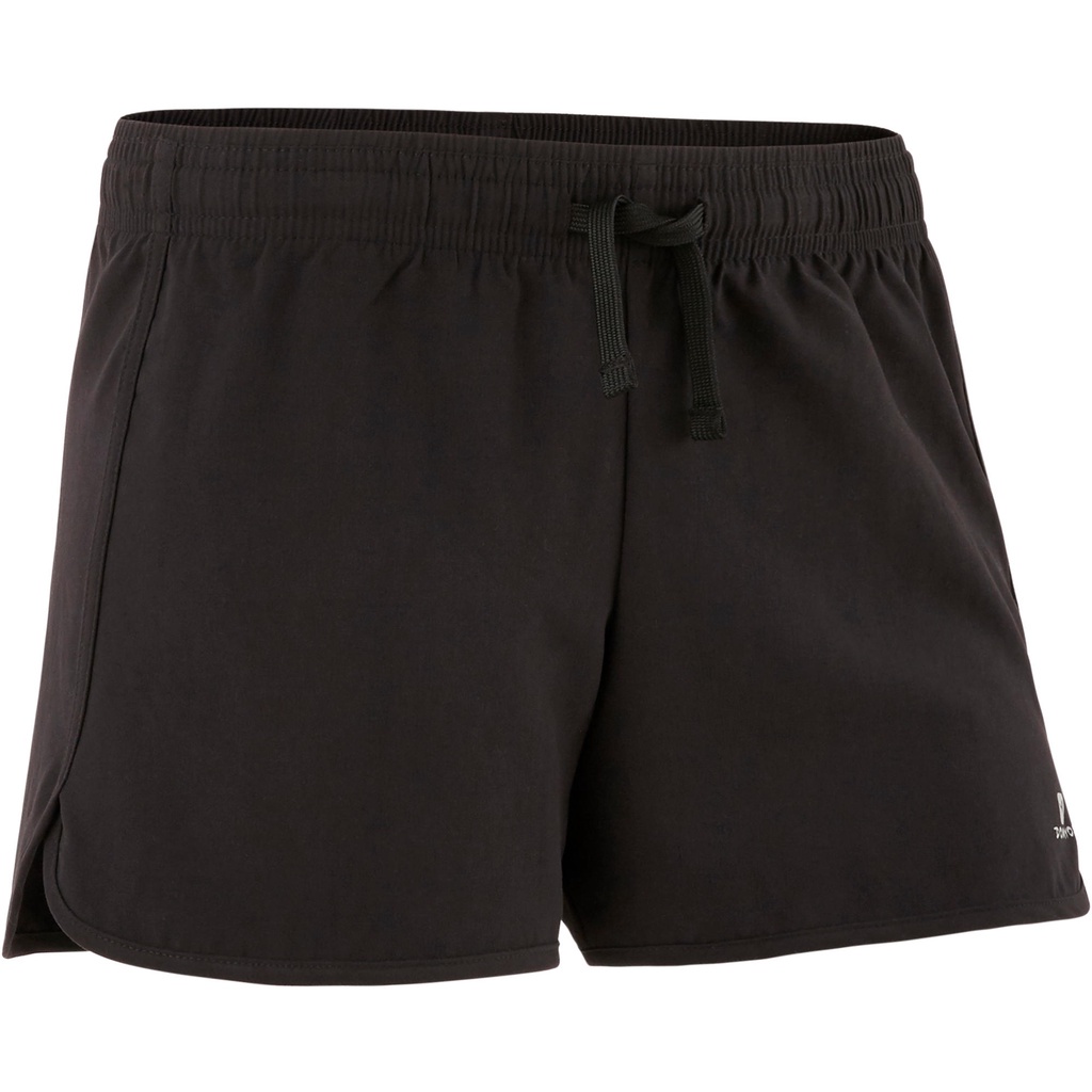 Kids' Gym Shorts - 100 Black - Black - Domyos - Decathlon