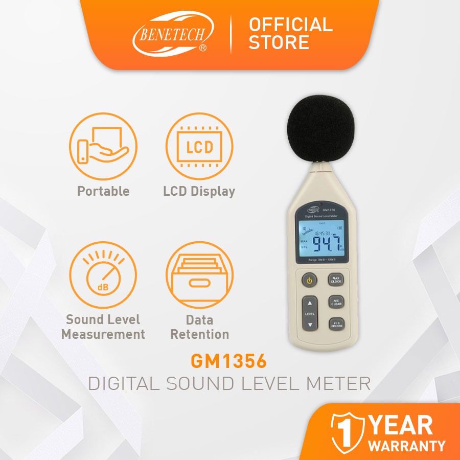 GM1356 Digital Sound Level Meter with Display Shopee Malaysia