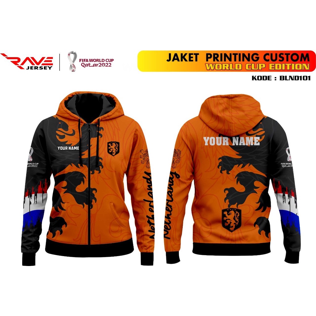 Dutch National Team Jacket FULL PRINTING SUBLIM CUSTOM (Design Like ...
